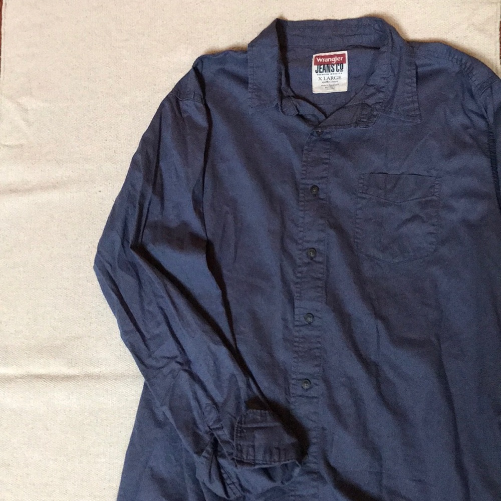 Blue Button down